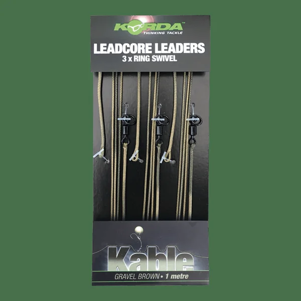 Leader de plomo - 100cm - Giratorio con anilla - 3 unidades