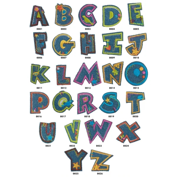 Letras Termoadhesivas Vaqueras de 3 cm