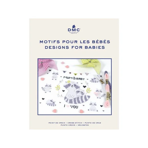 Libro de Patrones DMC - Punto de Cruz para Bebés