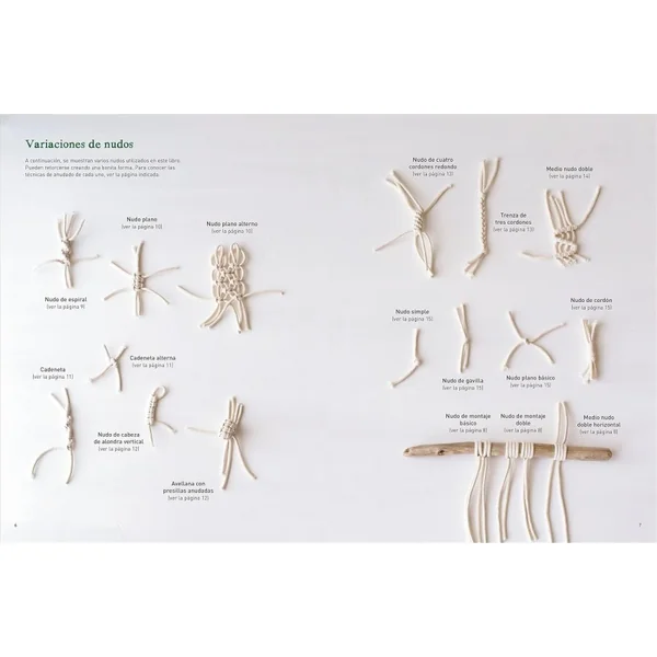 Libro "Decorar con Macramé" Drac - 25 Proyectos Explicados Paso a Paso - Imagen 6