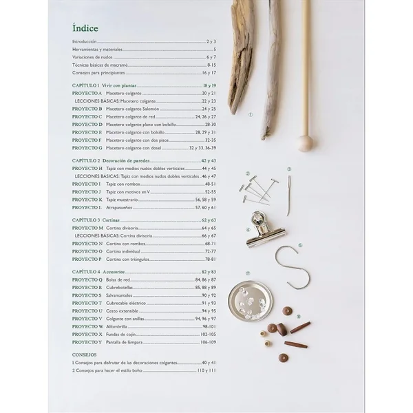 Libro "Decorar con Macramé" Drac - 25 Proyectos Explicados Paso a Paso - Imagen 7