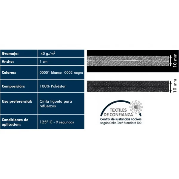 Ligueta Termoadhesiva Fina - Refuerzo Anti-Elasticidad