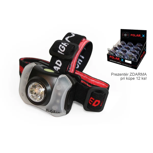 Linterna frontal Delphin POLAR_X 1W/18lm/3xAAA