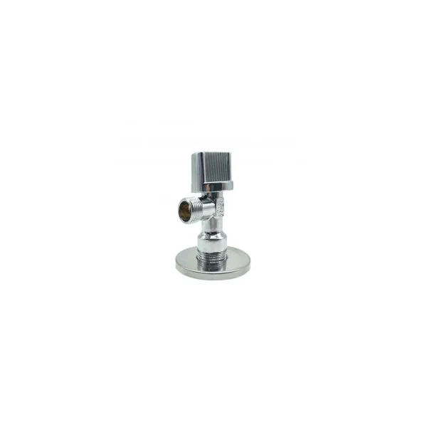 LLave Escuadra 1/2-3/8 Laton Cromo