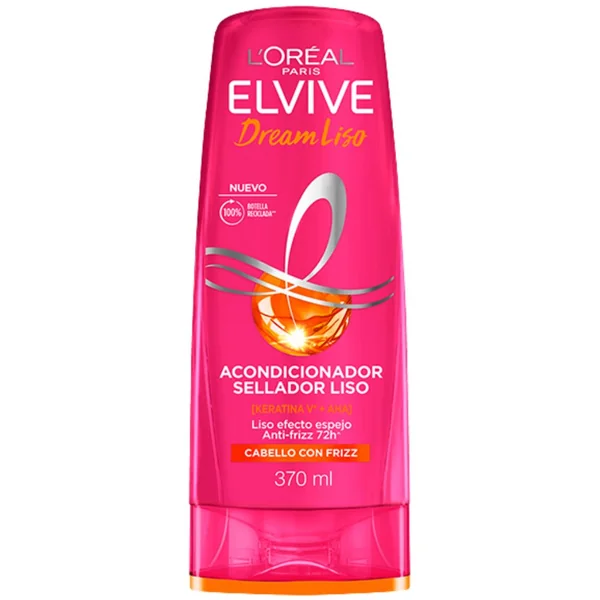 L'oreal Paris Acondicionador Elvive Drem Liso Efecto Keratina 370ml