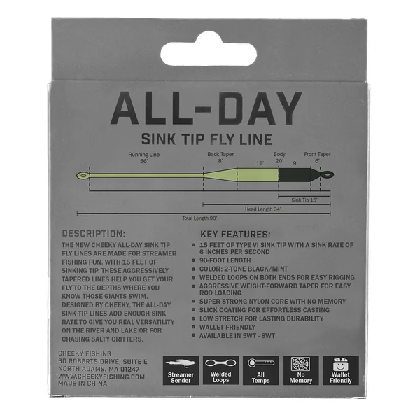Línea de mosca Cheeky All Day Sink 6 Tip - Imagen 3