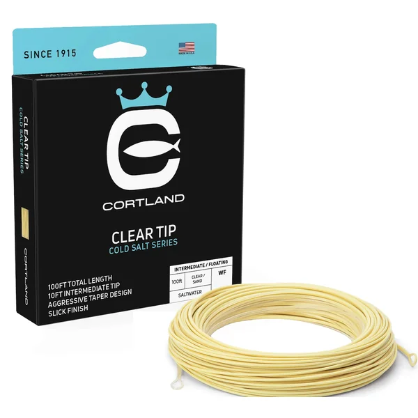 Línea de mosca Cortland Cold Salt Floating / 10 ft Intermediate Clear Tip
