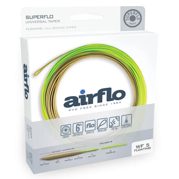 Línea de mosca flotante Airflo Superflo Universal Trout Taper