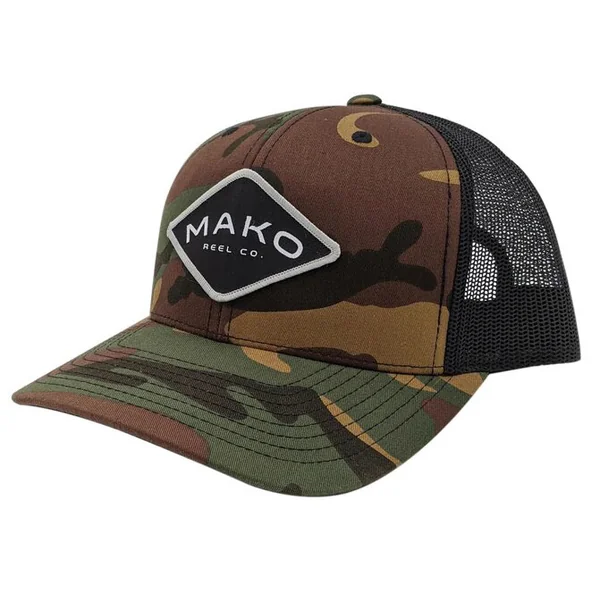 Mako Reel Co. trucker hat cap peaked cap camo green