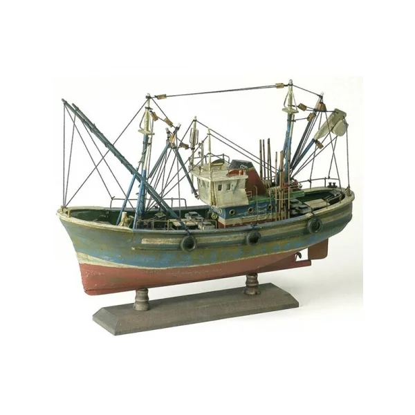 Maqueta de barco atunero envejecido 43cm