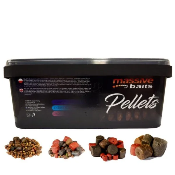 Massive Baits Micro Mixed Pellets Extruded XS 1,5 - 3mm 1Kg - Imagen 2