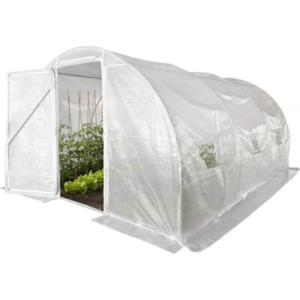 "Mimosa" Tunnelkas met deur - 12 m² - 180 g - Wit