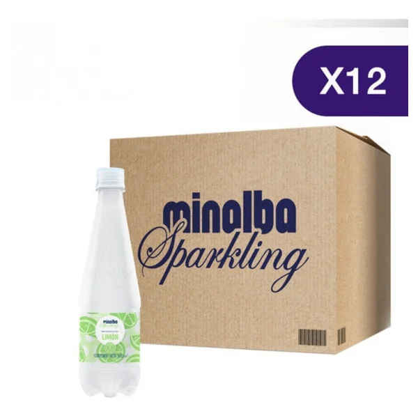 Minalba Sparkling Limon Pack de 12 Unidades de 500ml