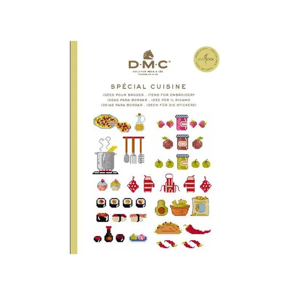 Mini Libro de Punto de Cruz DMC "Cocina"