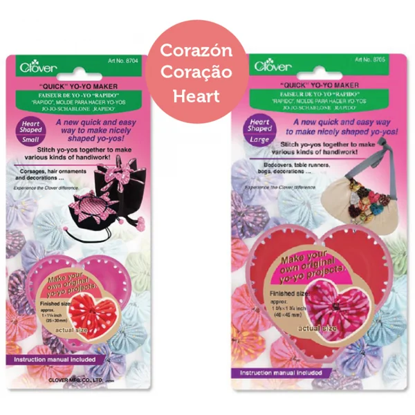 Molde "Quick" Yo-Yo Maker Corazón Clover - Imagen 5