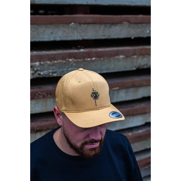Monkey Climber Minimal Duckhunt logo Baseball cap Sand