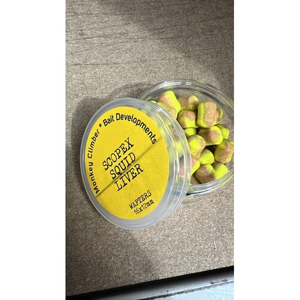 Monkey Climber Scopex Squid Liver Wafters 16-12mm
