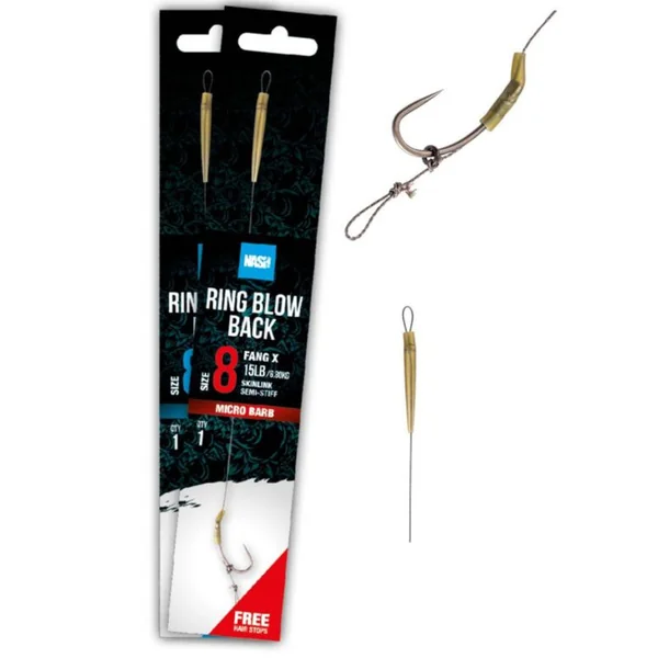 Nash Ring Blow Back Rig Size 4 Barbed