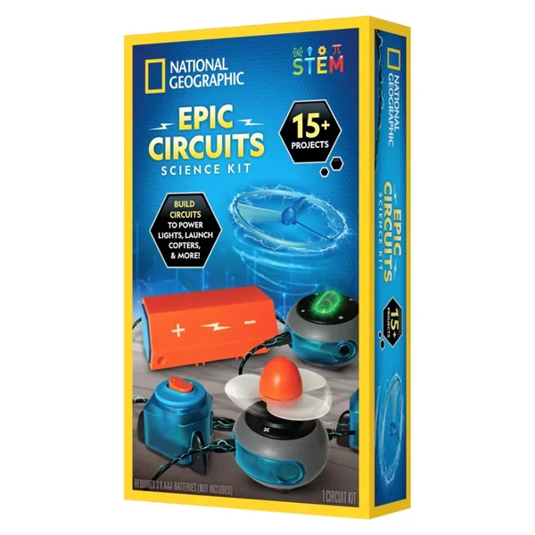 National Geographic Epic Circuits Science Kit 15+Projects