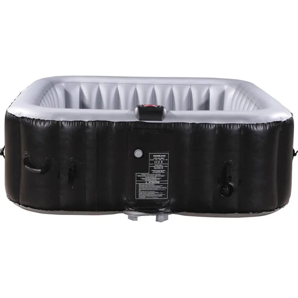 Opblaasbare jacuzzi spa pvc NICE - 6 zits - Grijs / Zwart - Imagen 5