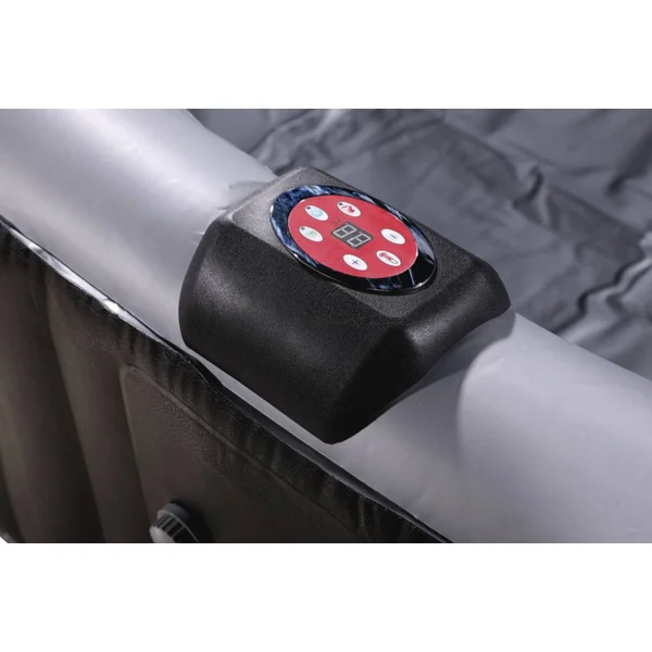 Opblaasbare jacuzzi spa pvc NICE - 6 zits - Grijs / Zwart - Imagen 9