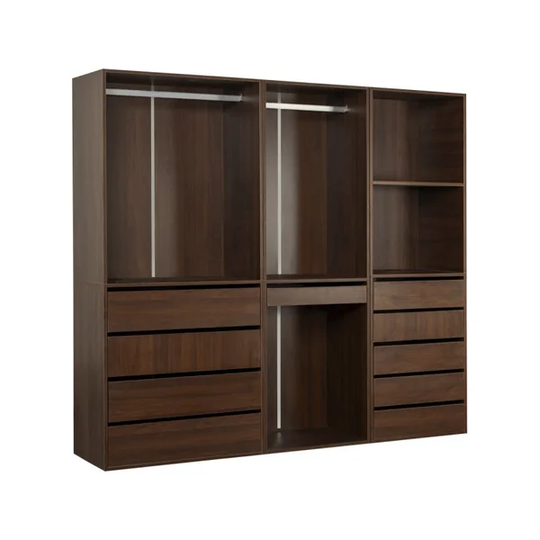 Opera" modulaire verkleedset - 3 eenheden - Bruin