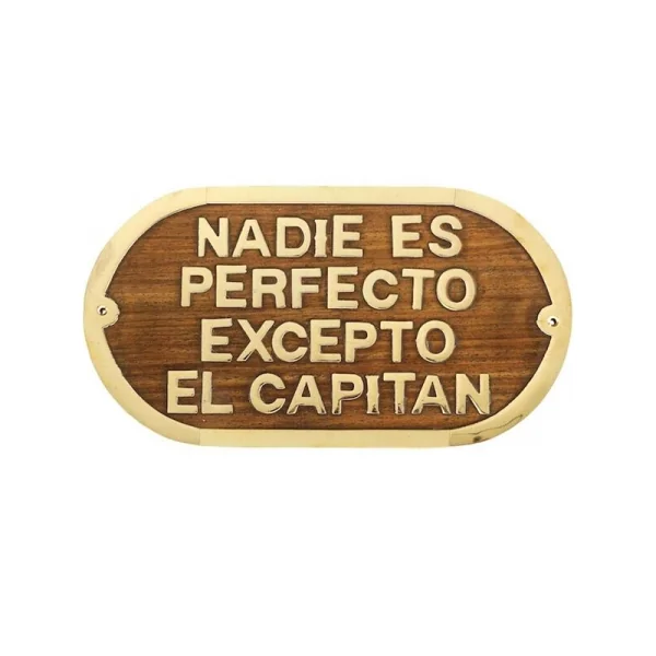 Pack de 2 placas NADIE ES PERFECTO