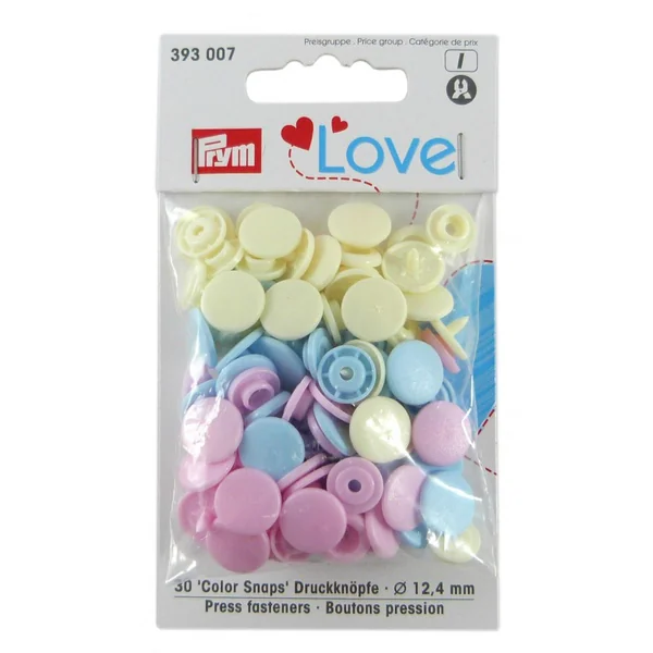 Pack Snaps Colores Pastel Prym