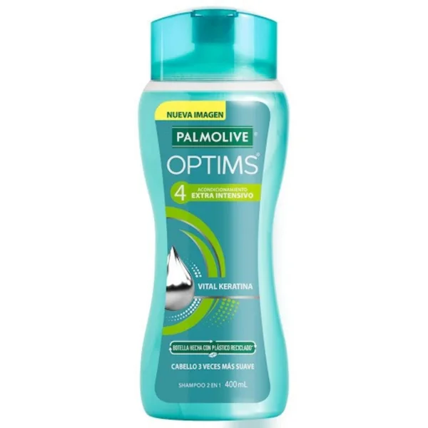 Palmolive Shampoo Optims 2en1 Con Vital Keratina 400ml