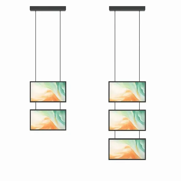 Pantalla de Escaparate Múltiple Colgante 2000 Lúmenes (nits)