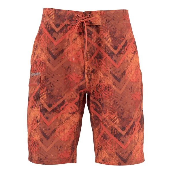Pantalones cortos de surf Simms Estampado velocity naranja