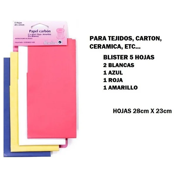 Papel de Calco Carbón Hemline 28x23 cm