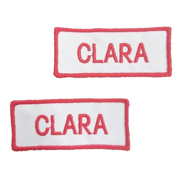 Parche Bordado de Nombre Personalizable Reutilizable - Imagen 7
