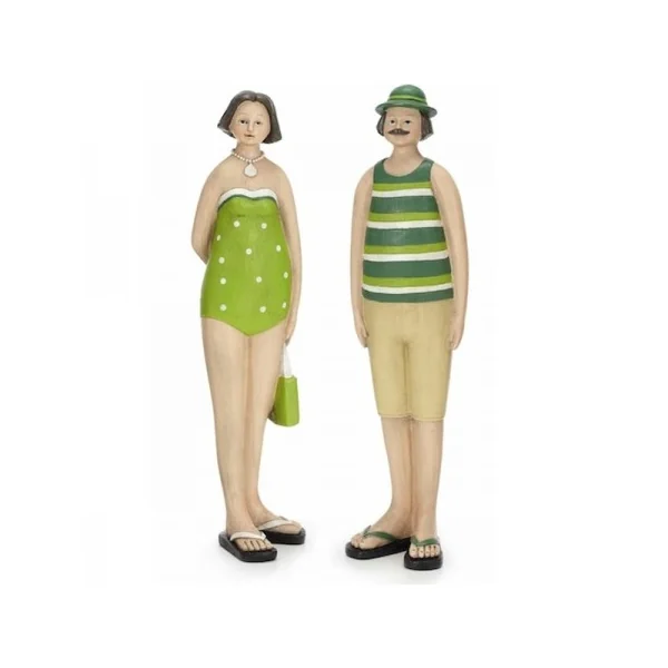 Pareja de bañistas 28cm