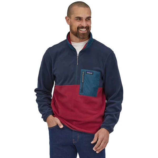 Patagonia M's Microdini 1/2 Zip P/O Fleece Pullover WAX - Imagen 2