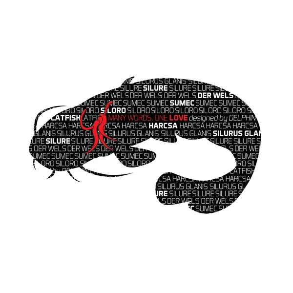 Pegatina SILURO línea Words