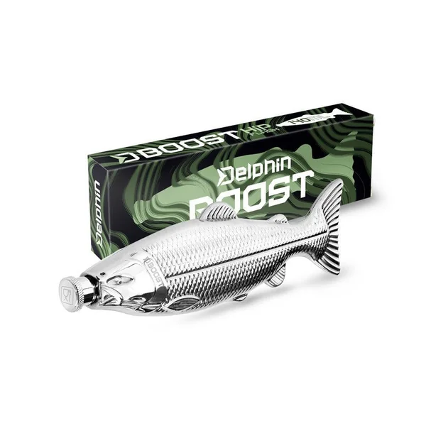 Petaca de acero inoxidable - Acero inoxidable - Forma de pez - 140ml