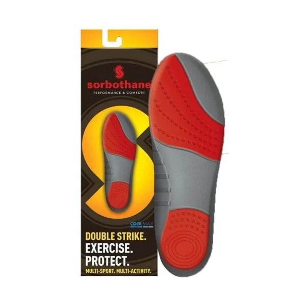 Plantilla sorbothane double strike