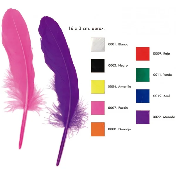 Pluma de Pato 16x3cm