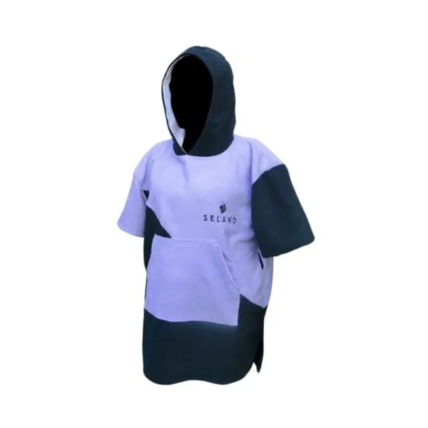 PONCHO LILA/GRIS INFANTIL