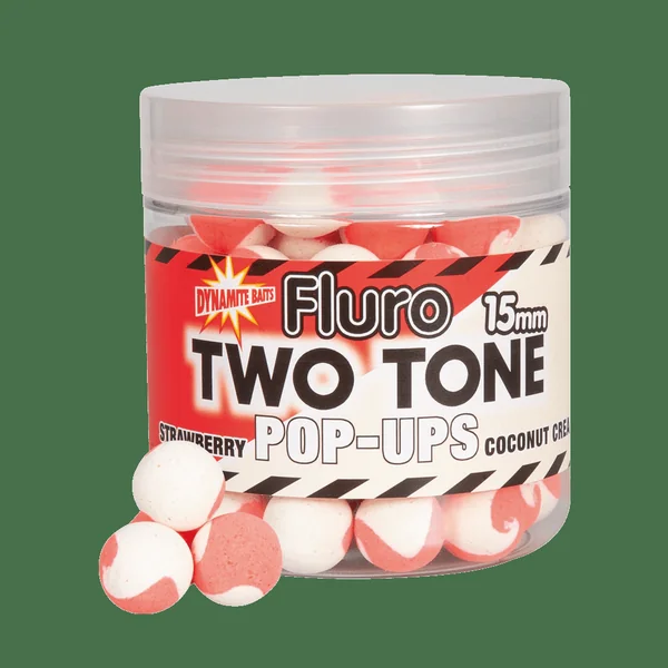 Pop-Ups Fluro bicolor - 15mm - Fresa y Coco
