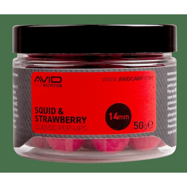 Pop-Ups Squid & Strawberry 14mm - Natural