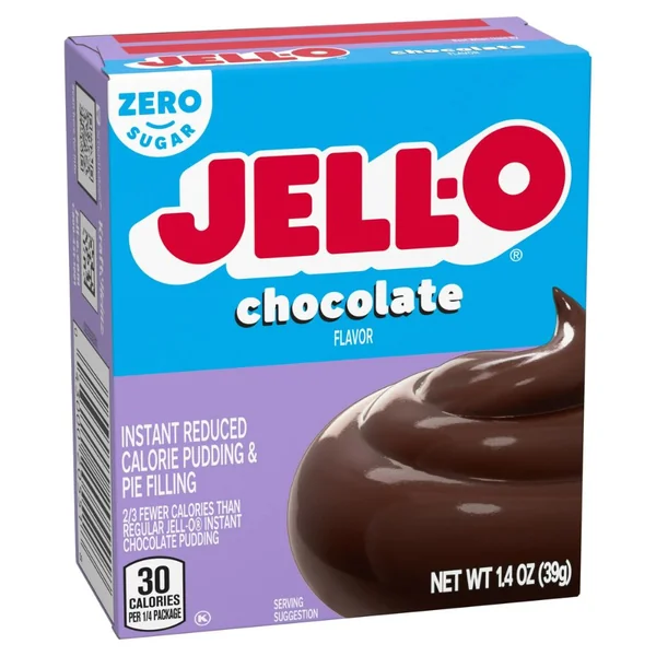 Pudding Jell-o Chocolate Zero Sugar 39gr - Imagen 4