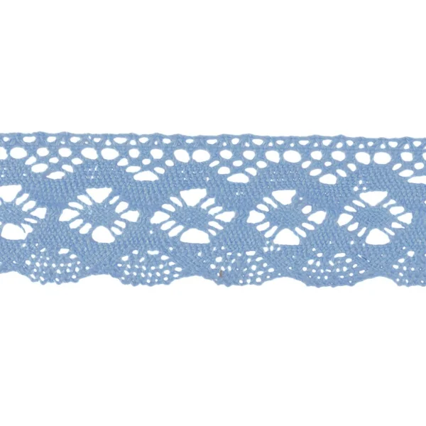 Puntilla hilo azul celeste Lecco 4 cm