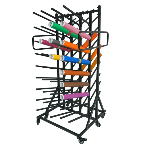 Rack Mobile 72 Bobinas | Poderoso Organizador De Vinilos