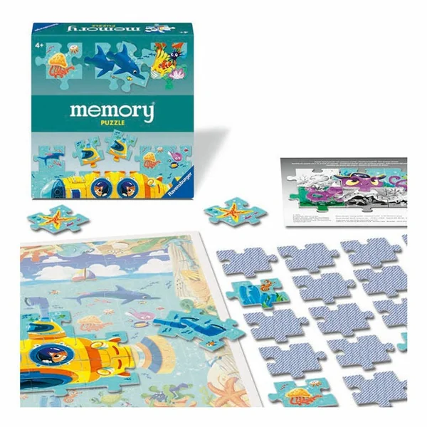 Ravensburger Memory Puzzle Onderwater Wereld 4+ - Imagen 2
