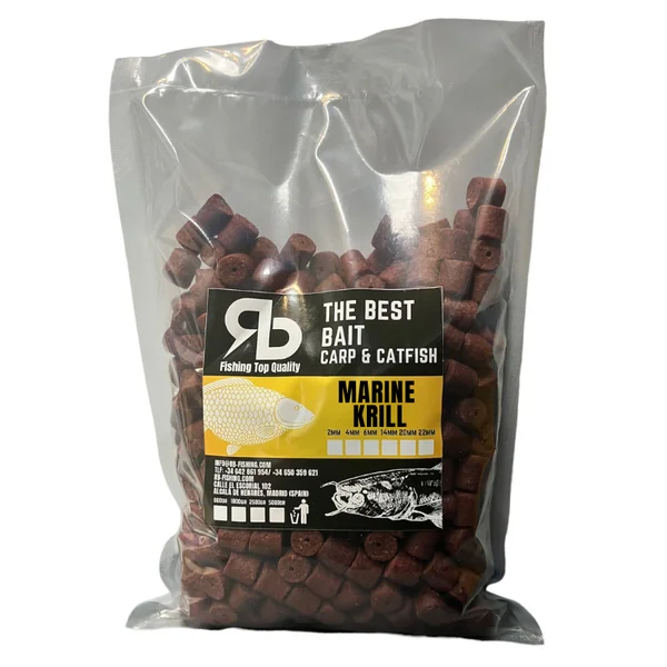 RB Baits Pellet Marine Krill 14mm 5000gr