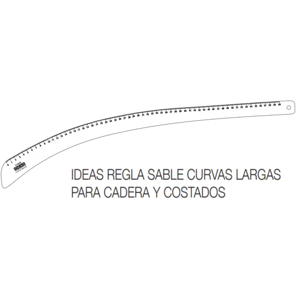 Regla Sable Curvas Largas 60cm Ideas