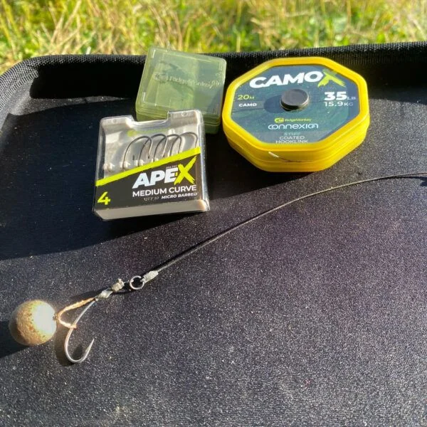 RidgeMonkey Connexion CamoX Soft Coated Hooklink 35lb - Imagen 5