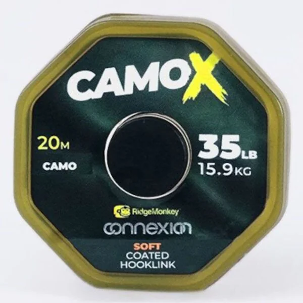 RidgeMonkey Connexion CamoX Soft Coated Hooklink 35lb - Imagen 8